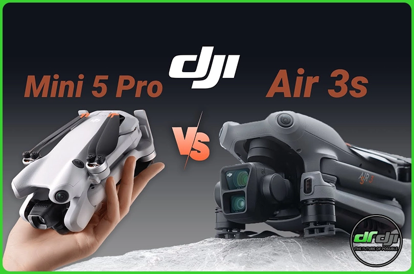 مقایسه Mini 5 Pro با Mavic Air 3S
