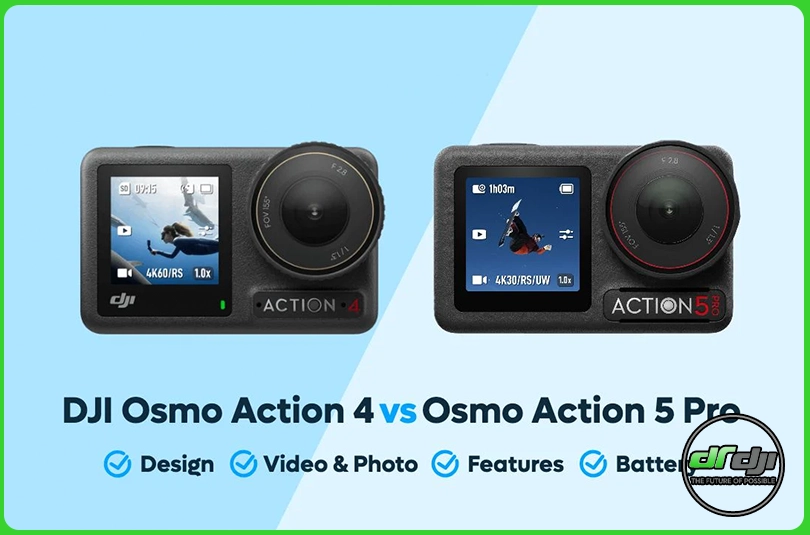 مقایسه اسمو اکشن 5 پرو و اسمو اکشن 4