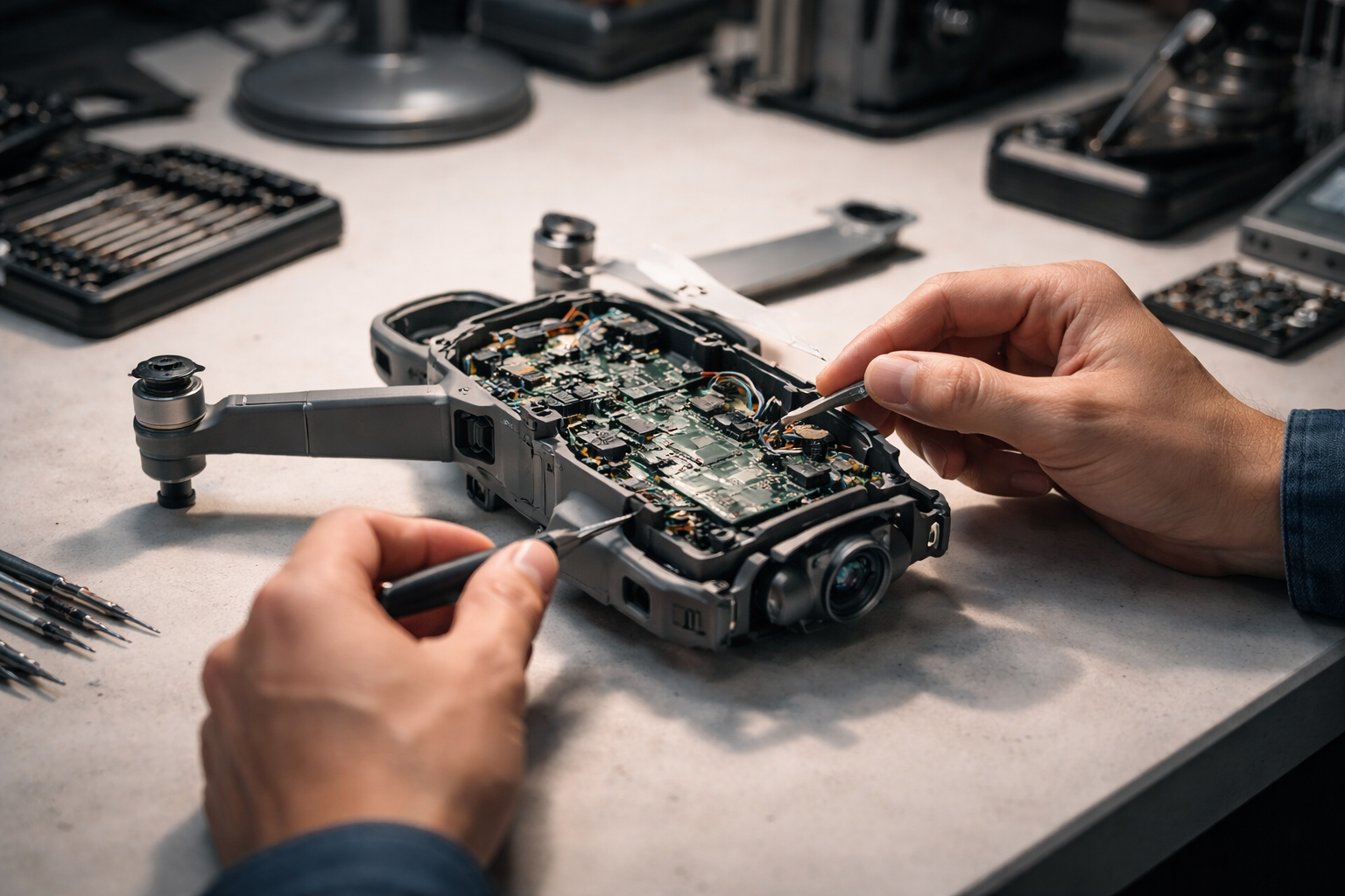 تشخیص مشکل سختافزاری یا نرمافزاری در قطع سیگنال پهپاد DJI