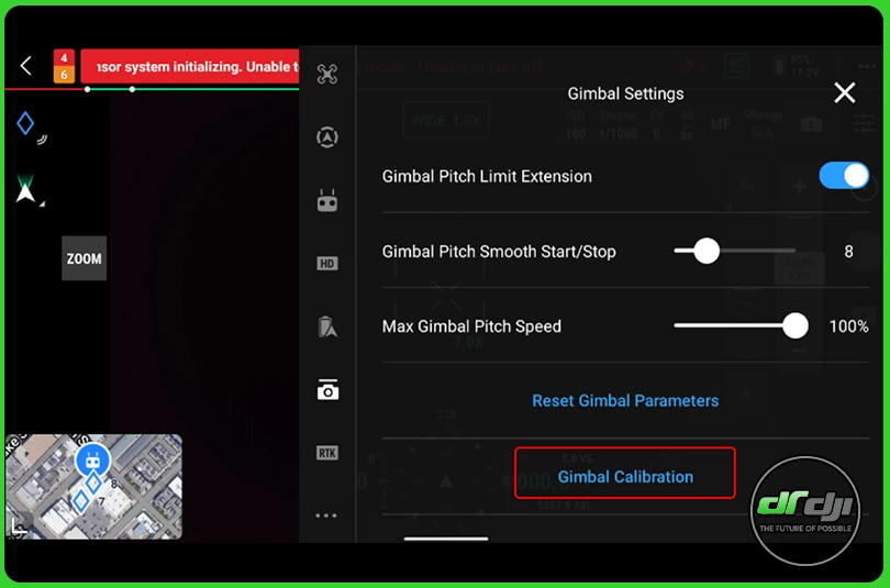 عیبیابی مشکلات دوربین و گیمبال