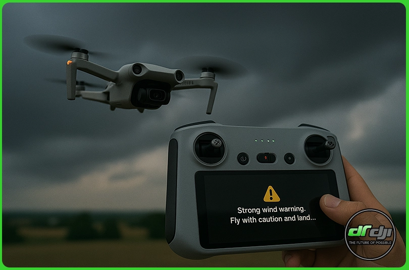 نکات ایمنی پرواز Mini 5 Pro در باد