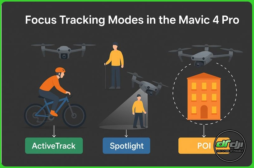انواع حالت‌های Focus Tracking در مویک 4 پرو