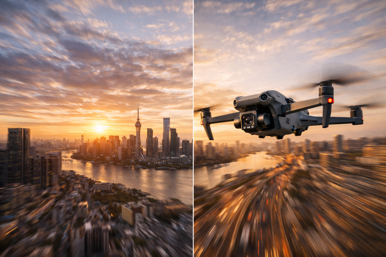 تفاوت Hyperlapse و Timelapse در فیلمبرداری هوایی با پهپاد DJI