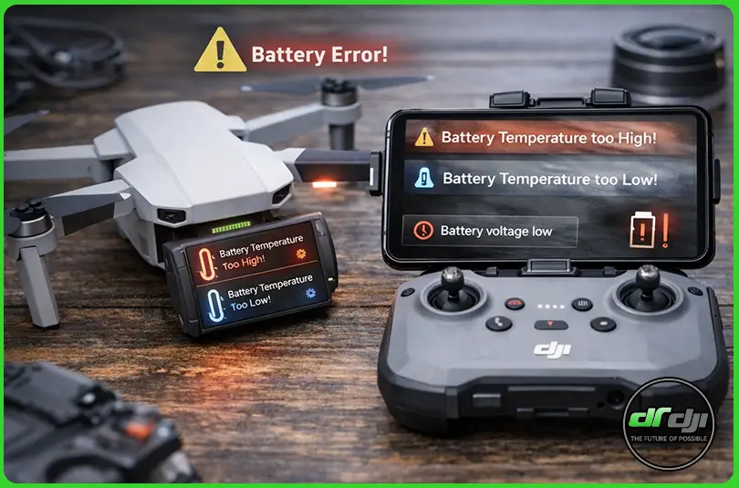 بررسی خطاها و ارور های هلی شات dji flip