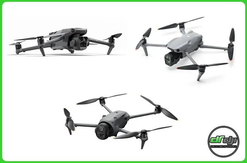 مقایسه هلی شات های Mavic 4 ProوMavic 3 ProوMavic Air 3S