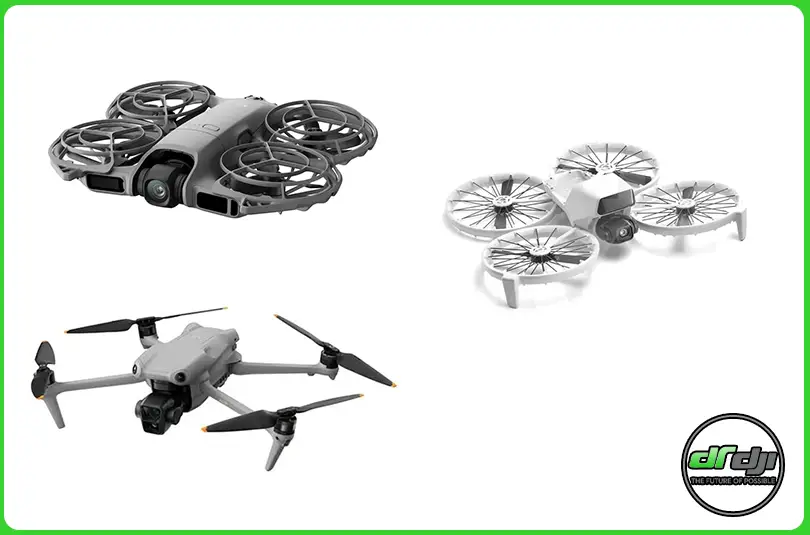 مقایسه هلی شات های DJI Flip .DJI Air 3.DJI Neo 2