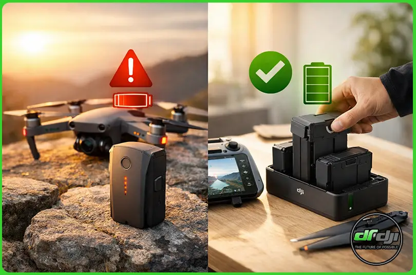 مراقبت از باتری پهپاد DJI