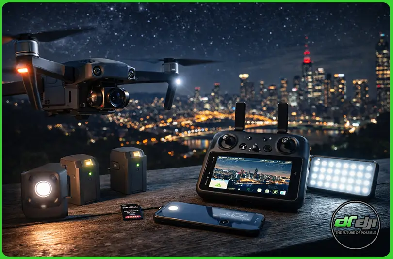 آموزش پرواز در شب با هلی شات DJI