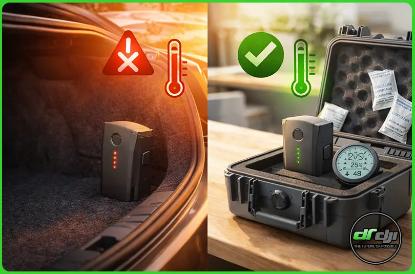 مراقبت از باتری پهپاد DJI