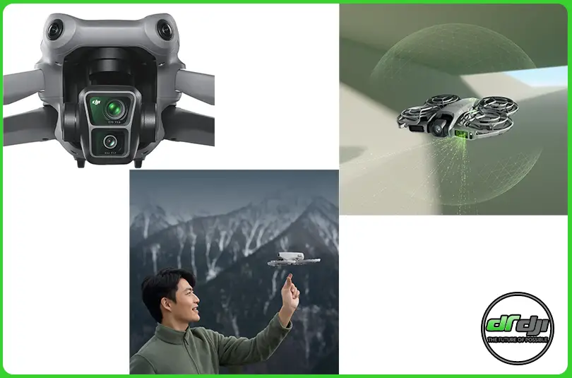 مقایسه هلی شات های DJI Flip .DJI Air 3.DJI Neo 2