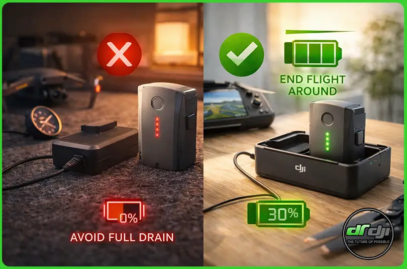 مراقبت از باتری پهپاد DJI