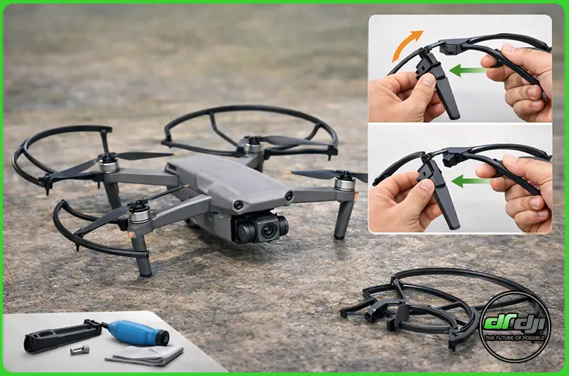 راهنمای تعویض قطعات مصرفی هلی شات DJI: پرهها، پایهها و محافظها