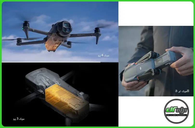 مقایسه هلی شات های Mavic 4 ProوMavic 3 ProوMavic Air 3S