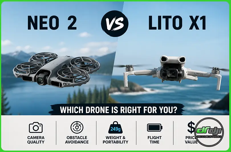 مقایسه dji lito با dji neo 2 و dji neo 1
