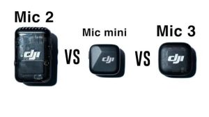 مقایسه DJI Mic 3 با Mic 2 و Mic Mini